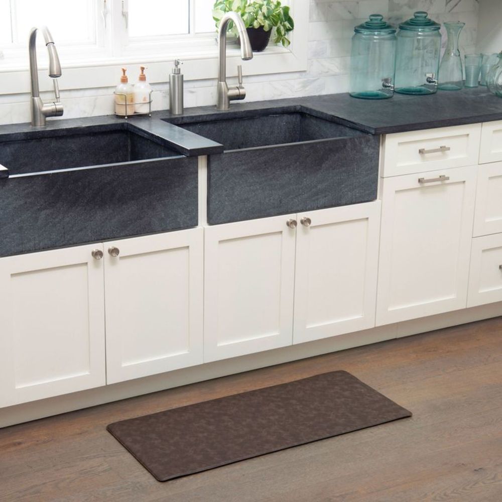 Home Dynamix Traditional Brown Kitchen Mat, 17" x 32"